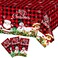 Tiamon 3 Pack Plastic Christmas Tablecloth 54 x 108 Inches for Rectangle Disposable Snowman Santa Claus Red Plaid Table Cloth Table Cover Decorations for Xmas Winter Holiday Party Supplies