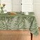 Horaldaily Spring Tablecloth 6084 Inch Rectangular Green Plants Wild Fern Washable Table Cover for Party Picnic Dinner Decor