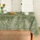Horaldaily Spring Tablecloth 6084 Inch Rectangular Green Plants Wild Fern Washable Table Cover for Party Picnic Dinner Decor