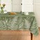 Horaldaily Spring Tablecloth 6084 Inch Rectangular Green Plants Wild Fern Washable Table Cover for Party Picnic Dinner Decor