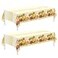 Childom 2 Pack Thanksgiving TableclothsThanksgiving Decorations 54x108 Inch Plastic Table Cloth Rectangle TableDisposable Tablecloths for HomePicnicBirthdayOutdoorFriendsgiving Party Decorations