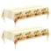Childom 2 Pack Thanksgiving TableclothsThanksgiving Decorations 54x108 Inch Plastic Table Cloth Rectangle TableDisposable Tablecloths for HomePicnicBirthdayOutdoorFriendsgiving Party Decorations