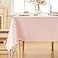 Alsoo Valentines Table Cloth Rectangle Table 6075 Inch Linen Textured Tablecloth Waterproof Tablecloths Wrinkle Free Fabric Farmhouse Table Cover for Dining Parties Buffets HolidaysLight Pink
