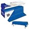 YSYJ Plastic Table Cover Roll Blue Disposable Table Cloth 54 in x 100 Ft Plastic Table Cloths with Slide Cutter Table Cover for Parties