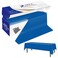 YSYJ Plastic Table Cover Roll Blue Disposable Table Cloth 54 in x 100 Ft Plastic Table Cloths with Slide Cutter Table Cover for Parties