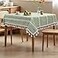 tiosggd Boho Small Square Tablecloth 36x36 Sage Green Linen Coffee Table Cover Spring Nightstand Cover Top End Bedside Table Cloth Runner Coastal Rustic Farmhouse Summer Home Decor