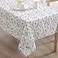 Laura Ashley Decorative Tablecloth Wrinkle and Stain Resistant Spillproof Water Repellent Easy Care Washable Polyester Fabric for Dining Kitchen Holiday and Party 60 x 84 Hydrangea Taupe