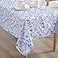 Laura Ashley Decorative Tablecloth Wrinkle and Stain Resistant Spillproof Water Repellent Easy Care Washable Polyester Fabric for Dining Kitchen Holiday and Party 60 x 84 Charlotte