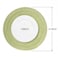 AHHFSMEI Round Braided Placemats Set of 6 Woven Table Mats for Dining Table Heat Resistant Easy to Clean Perfect for Kitchen Home Decor Light Green