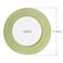AHHFSMEI Round Braided Placemats Set of 6 Woven Table Mats for Dining Table Heat Resistant Easy to Clean Perfect for Kitchen Home Decor Light Green