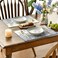 Artoid Mode Blue Antique Herbs and Wild Flowers Spring Placemats Set of 4 12x18 Inch Seasonal Table Mats for Party Kitchen Dining Decoration