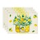Artoid Mode Yellow Stripes Vase Lemon Summer Placemats Set of 4 12x18 Inch Seasonal Spring Table Mats for Party Kitchen Dining Decoration