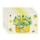 Artoid Mode Yellow Stripes Vase Lemon Summer Placemats Set of 4 12x18 Inch Seasonal Spring Table Mats for Party Kitchen Dining Decoration