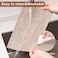 CADONO Placemats Set of 4 Washable IndoorOutdoor Vinyl Place Mats for Dining Table Durable NonSlip Heat Resistant PVC Weave Table MatsKhaki