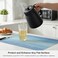 Canglifull Placemats Set of 6 Vinyl Woven Placemats Washable HeatResistant Durable NonSlip PVC for Kitchen Dining Tables IndoorOutdoor Table Mats Blue 6