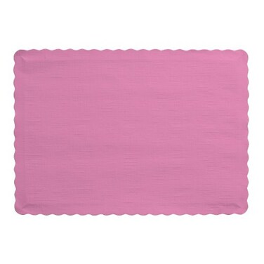 Creative Converting 50 Count Touch of Color Paper Placemats Candy Pink