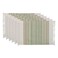 DII Everyday Collection Fringed Stripe Tabletop Placemat Set 13x20 Thyme