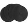 Floroom 15 Inch Round Braided Placemats Set of 4 Washable Heat Resistant Cotton Polyester Circle Place Mats for Kitchen Dining Table Black