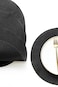 Floroom 15 Inch Round Braided Placemats Set of 4 Washable Heat Resistant Cotton Polyester Circle Place Mats for Kitchen Dining Table Black