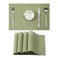 Leetaltree Pea Green Placemats Set of 4 Heat Resistant NonSlip Place mats for Dining Table Washable Durable PVC Vinyl Woven Table MatsPea Green 4