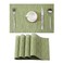 Leetaltree Pea Green Placemats Set of 4 Heat Resistant NonSlip Place mats for Dining Table Washable Durable PVC Vinyl Woven Table MatsPea Green 4