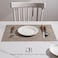 onebento Placemats Set of 4 Easy Clean Woven Vinyl Placemats for Dining Table IndoorOutdoor Place Mats Washable PVC Table MatsCaramel