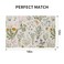 QiyI Boho Placemats Set of 4 12x18 Inch Linen Fabric Floral Place Mats for Kitchen Dinning Farmhouse Rustic Cloth Table Mats Washable Placemat Botanical Party Table Dcor Wildflowers Herbs