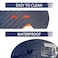 Jovono Round Leather Placemats for Round Tables Set of 4 Blue Table Place Mats and Coasters Washable Easy to Care for Indoor Decor 13 Diameter