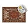 IBILIU Turkish Placemats Set of 4 Oriental Turkish Carpet Art Pattern Placemats Heat Resistant for Dining Table NonSlip 18x12 Inches Pm014