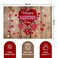 Whaline 6 Pack Happy Valentines Day Placemats Heart Patterned Table Mats 12 x 18 Inch Wood Prints Heat Resistant Table Mats NonSlip Washable Mats Decoration for Home Kitchen Dining Wedding Party