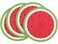 Zupro Round Placemats 4 Pcs Braided 15 Watermelon for Indoor Outdoor Usage
