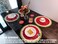 Zupro Round Placemats 4 Pcs Braided 15 Watermelon for Indoor Outdoor Usage