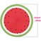 Zupro Round Placemats 4 Pcs Braided 15 Watermelon for Indoor Outdoor Usage