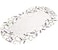 Linens, Art Embroidered Placemat Doily with Lavender Lilac Flowers on Cream Machine Washable 12Wx21L