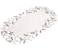 Linens, Art Embroidered Placemat Doily with Lavender Lilac Flowers on Cream Machine Washable 12Wx21L