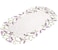 Linens, Art Embroidered Placemat Doily with Lavender Lilac Flowers on Cream Machine Washable 12Wx21L