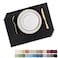 Home Brilliant Black Placemats Set of 4 Heat Resistant Table Mats Cloth Dining Table Place Mats Kitchen Washable Placemat New Year Black