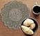 Light & Lightnrpo Round Scalloped Beaded Charger Placemats Handmade Decorative Table Placemats for Dining Table Holiday Wedding Party Kitchen Home Dcor Handcrafted by Artisans 13 Inch Gunmetal