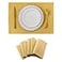 Home Brilliant Dining Placemats Set of 6 Heat Resistant Dining Table Place Mats for Kitchen Table for Placemats Decoration for Dinner Decor 13 x 19 inches Yellow