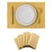 Home Brilliant Dining Placemats Set of 6 Heat Resistant Dining Table Place Mats for Kitchen Table for Placemats Decoration for Dinner Decor 13 x 19 inches Yellow