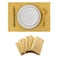 Home Brilliant Dining Placemats Set of 6 Heat Resistant Dining Table Place Mats for Kitchen Table for Placemats Decoration for Dinner Decor 13 x 19 inches Yellow
