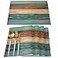Vandarllin St Patricks Day Placemats Set of 4 Teal Green Brown Retro Rustic Wood Texture Cotton Line Heat Resistant Table Mats Washable NonSlip Mats Decor For Kitchen Dining Spring Holiday Party18x12