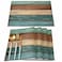 Vandarllin St Patricks Day Placemats Set of 4 Teal Green Brown Retro Rustic Wood Texture Cotton Line Heat Resistant Table Mats Washable NonSlip Mats Decor For Kitchen Dining Spring Holiday Party18x12