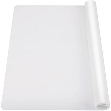 Ewen 276x195in 2mm Silicone Mats for Kitchen Counter Thick Large Heat Resistant NonStick Silicone Placemat Nonslip Workbench Mat Countertop Protector for Desk Crafts Air Fryer Pastry Translucent