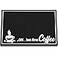 Potchen Coffee Bar Mat 18 x 12 Inch Stylish Service Bar Mat with 1 cm Thick Non Slip Spills Pad for Coffee Machine Station Accessories Countertop or KitchenBlack