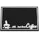 Potchen Coffee Bar Mat 18 x 12 Inch Stylish Service Bar Mat with 1 cm Thick Non Slip Spills Pad for Coffee Machine Station Accessories Countertop or KitchenBlack