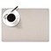 DASCO Andie Home Rectangle Placemats for Kitchen Table and Dining Room 6Piece Set HeatResistant and Surface Washable Placemat Oyster Warm Light Gray 17x12