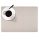 DASCO Andie Home Rectangle Placemats for Kitchen Table and Dining Room 6Piece Set HeatResistant and Surface Washable Placemat Oyster Warm Light Gray 17x12
