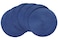 HODJOY Placemats Round Placemats for Dining Table Washable Woven NonSlip Placemats for Thanksgiving 15inch Set of 6 Nautical Blue