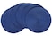 HODJOY Placemats Round Placemats for Dining Table Washable Woven NonSlip Placemats for Thanksgiving 15inch Set of 6 Nautical Blue